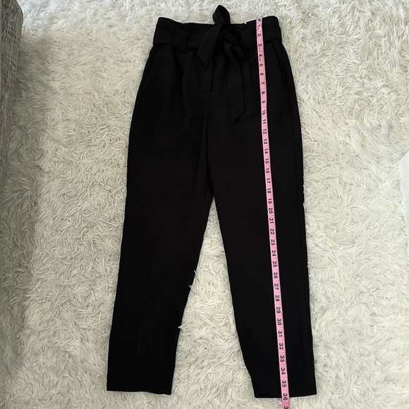 High waisted belted paperbag pants - Picture 1 of 5